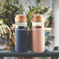 Glass Water Bottle with Waterproof Lid Silicone Sleeve